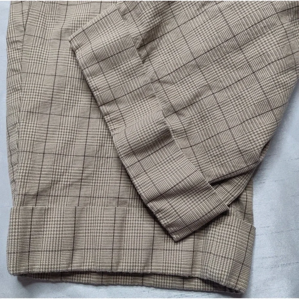 TOMMY‎ HILFIGER Women Size 4 Brown Plaid Cotton 13